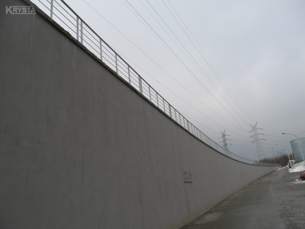 Balustrada na murach oporowych Katowice.